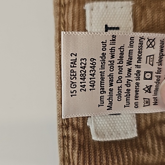 Gymboree Corduroy Pants Classic Fit Snap Button Adjustable Waist Tan‎ 10 Slim - Picture 8 of 12